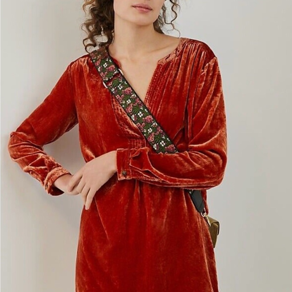 Anthropologie Velvet Melody Dress